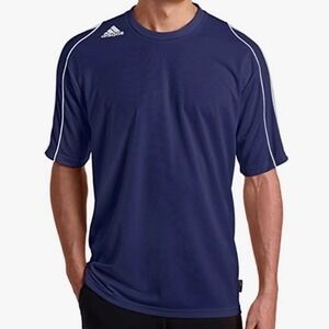 Adidas Soccer Jersey Navy Blue 3 Stripes Climalite Squadra Athletic‎ Mens XL